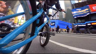 Riding BMX Uptown to Downtown NYC (POV)