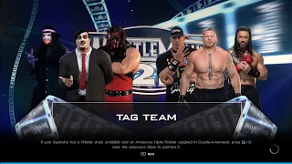 WWE 2K22 The Undertaker, Kane , Paul Bearer VS John Cena, Roman Reigns, Brock lesnar Gameplay