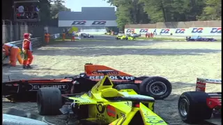 F1 2000 Monza Start Crashes - Alternate and Reverse Angles