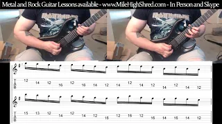 Run Silent Run Deep Harmonized Lead by Iron Maiden Guitar Lesson Preview