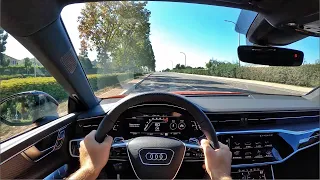 2021 Audi RS7 Sportback (Sports Exhaust) POV Test Drive (3D Audio)(ASMR)