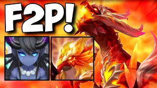 100% Safe F2P Dragon Abyss Hard | Summoners War