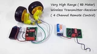 Wireless Remote Control System for RC Car/Boat/Plane - Long Range Receiver Transmitter for RC Toys