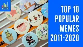 Top 10 Most Popular Memes | TIDA Animated Stat (2011-2020)