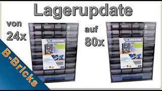 Lagerupdate von 24 auf 80 Kleinteilemagazine, Platz für 300.000+ Items