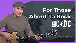 For Those About To Rock Guitar Lesson | AC/DC - Malcolm Angus