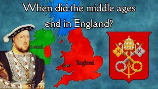 When did the middle ages in England end?