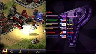 Yuri's Revenge Online - Yuri Exterminating the weak in oil and ore in center map for 6 players FFA.