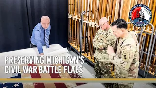 Preserving Michigan's Civil War Battle Flags