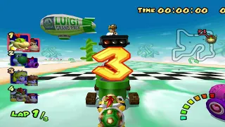Mario Kart Double Dash!! (Gamecube) - Custom Flower Cup 2 [200cc] (Donkey Kong & Bowser Jr.)