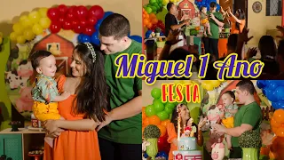 Festa de 1 ano do Miguel - Comemoramos o primeiro aninho !! Vlog festa infantil