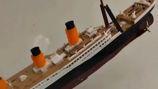 Titanic Model Sinking and Back to back review of All SHips. [ Titanic, Britannic, Edmund Fitzgerald