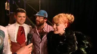 Chris Evans interviews Scissor Sisters backstage | BRIT Awards 2005