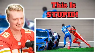 British Guy Reacts To NASCAR DUMBEST MOMENTS
