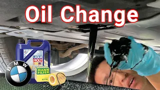 How to Change Your Engine Oil (2013 BMW X3) | DYLANKYANG