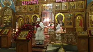 Фрагмент пасхального богослужения в Казанском храме монастыря Оптина пустынь
