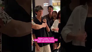 Yohan, Lucho, & Luna Agoncillo's birthday wishes for their Lola Carol |  #MommyCarolSantosAt77