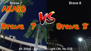 Akaso Brave 7 vs Brave 8 video quality comparison