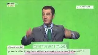 Bundesdelegiertenkonferenz B'90/Grüne: Cem Özdemir in einer Rede am 23.11.2015