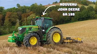 Nouveau John Deere 6R 195 🟢🟡au décompactage dans les coteaux !!