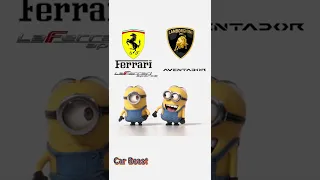 Lamborghini Aventador VS Ferrari la ferrari tiktik illumination minions style