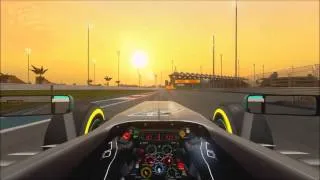 F1 2013 - Sunset at Abu Dhabi