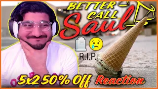 RIP ICE CREAM 😢 BETTER CALL SAUL Season 5 Episode 2 50% Off Reaction First Time Watching