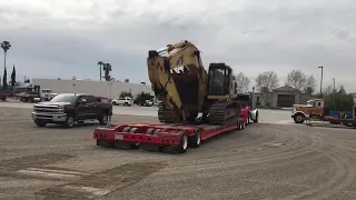 First time unloading off a Murray 7 axle trailer (video 2)