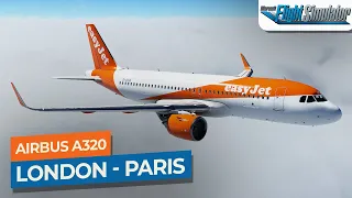[MSFS] London Luton to Paris CDG - Airbus A320neo easyJet｜Drawyah