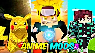 Top 10 ANIME Mods For MINECRAFT PE [ 1.20+ ] Minecraft Anime Mod ( 2024 )