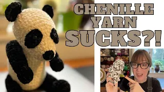 Why I Don't Like Chenille Yarn For Amigurumi - Sticking, Snapping and Stitch Issues!