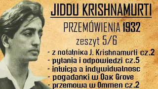 Jiddu Krishnamurti- Przemówienia 1932 zeszyt 5