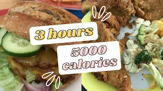 My 3h Binge...What I Binge In A Day | 5000 calories //TW