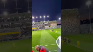 Football Match On A Polaroid Camera