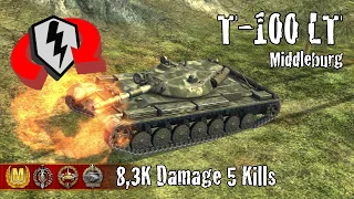 T-100 LT  |  8,3K Damage 5 Kills  |  WoT Blitz Replays