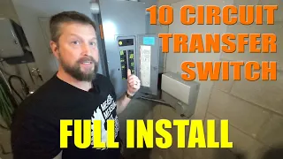 Installing A 10 Circuit Transfer Switch: Reliance Controls Model Number 310CRK