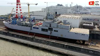 SAINT-NAZAIRE   | 🛳️ 👨‍🎨 Mise à flot du Jacques Chevallier  |   Nantes Bretagne Télé