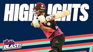 Gregory hits 57 in tight affair!  | Somerset v Nottinghamshire - Highlights | Vitality Blast 2023