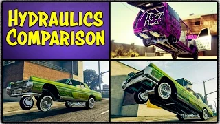 GTA 5 Online "HYDRAULICS" COMPARISON! All 4 Tiers Tested! Which One is the Best? (Lowrider DLC)