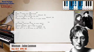 🎹 Woman - John Lennon Piano Backing Track with chords and lyrics