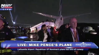 BREAKING: Mike Pence Campaign Plane Slides Off Runway At LaGuardia