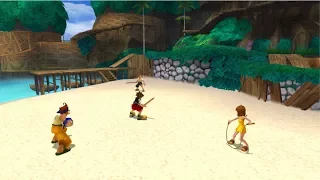 Kingdom Hearts Final Mix (PS4) - Tidus, Selphie and Wakka No Damage (Level 1 Proud Mode)