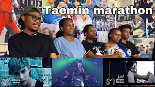 TAEMIN MARATHON - Danger + MOVE + Criminal + IDEA MV & SEXUALITY + HEAVEN LIVE (REACTION)