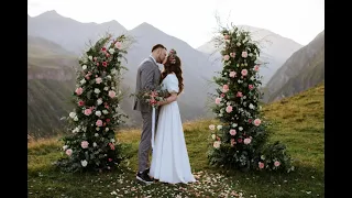 Wedding for two in mountains of Georgia, Gudauri / Свадебная церемония для двоих в горах Грузии