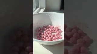 Making Strawberry Ice Cream Boba Pearls