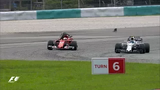 Vettel and Stroll Collide After The Flag | F1 Most Dramatic Moments 2017