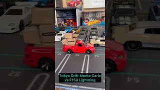 Tokyo Drift Monte Carlo Vs Fast and furious F150 Lightning 🚗💥💨 #hotwheels #forzahorizon5 #racing