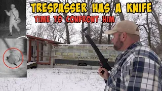 We Caught A Trespasser With A Knife At The Abandoned Bus | Creek Property