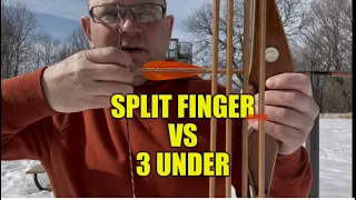 Traditional Archery: Split Finger Vs. 3 Under?