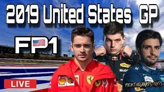 F1 2019 United States GP- FP1 (FromTheGrandStands)